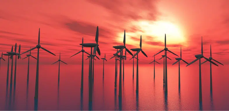 3d-wind-turbines-sea-against-sunset-sky