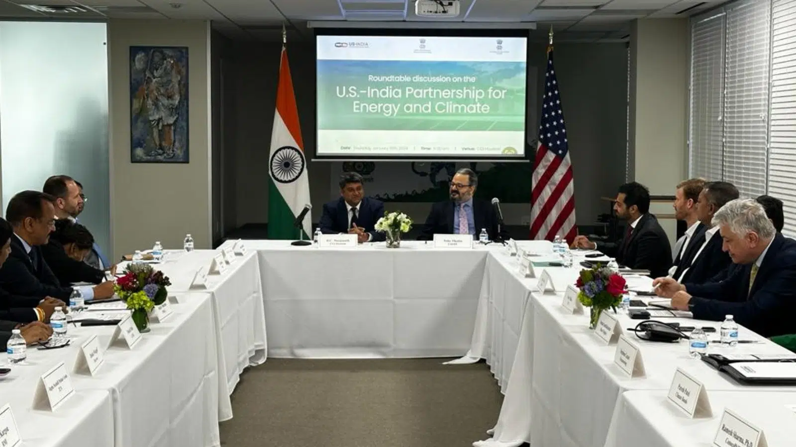 USISPF in partnership with Consulate General of India, Houston, hosted a roundtable on U.S.-India partnership for energy and climate