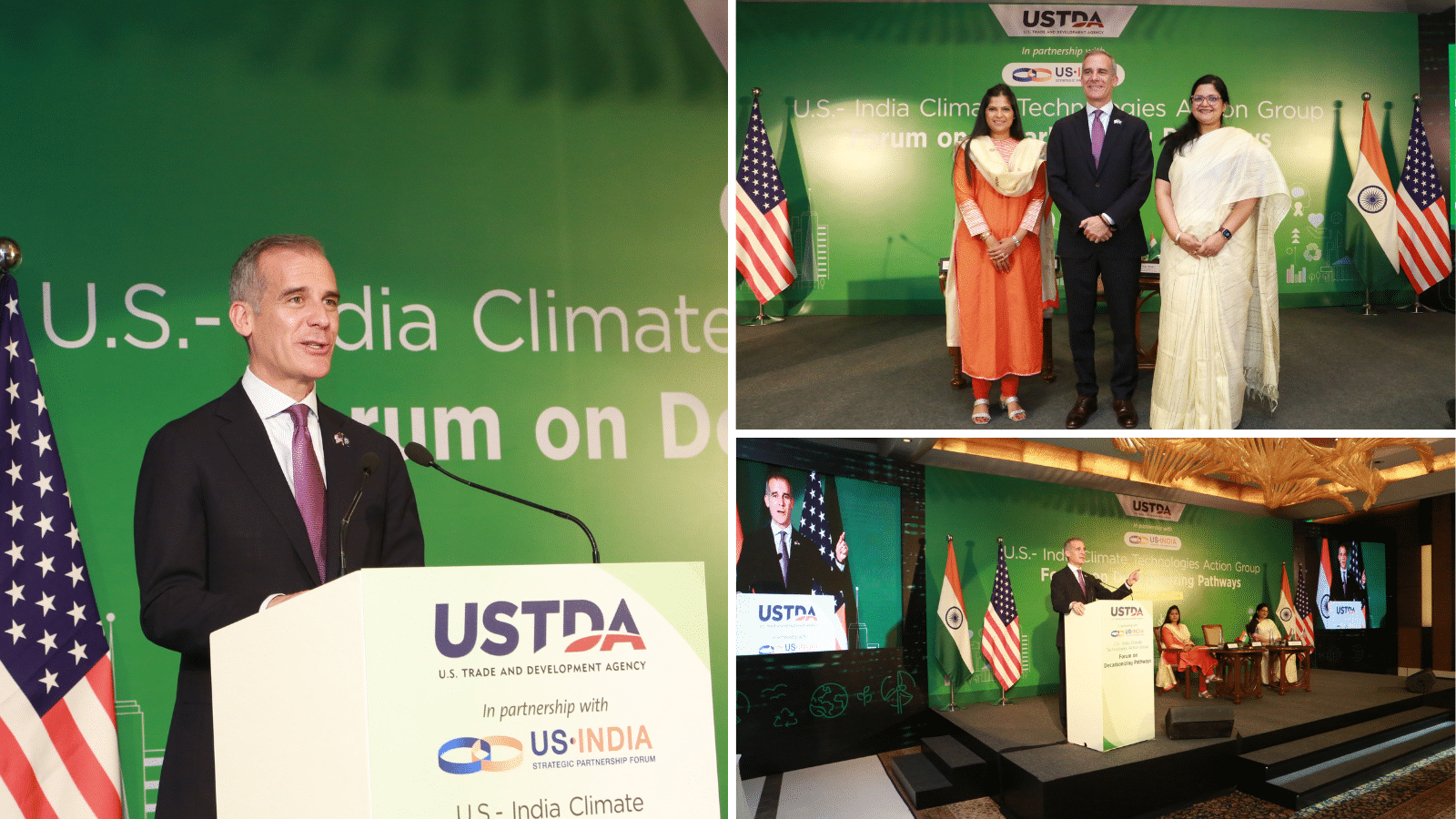 USISPF and USTDA hosted the "U.S.-India Forum on Decarbonizing Pathways" in New Delhi. (March 27, 2024)