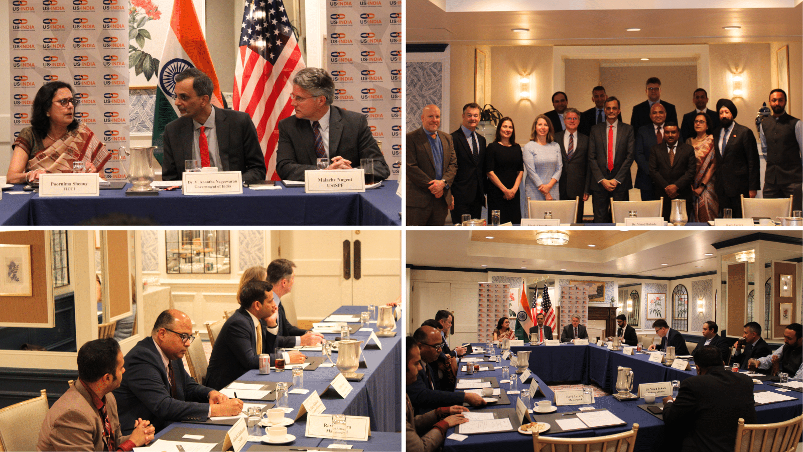 USISPF hosted a roundtable with Dr. V Anantha Nageswaran, Chief Economic Advisor to the Government of India in Washington, D.C.  (April 15, 2024)