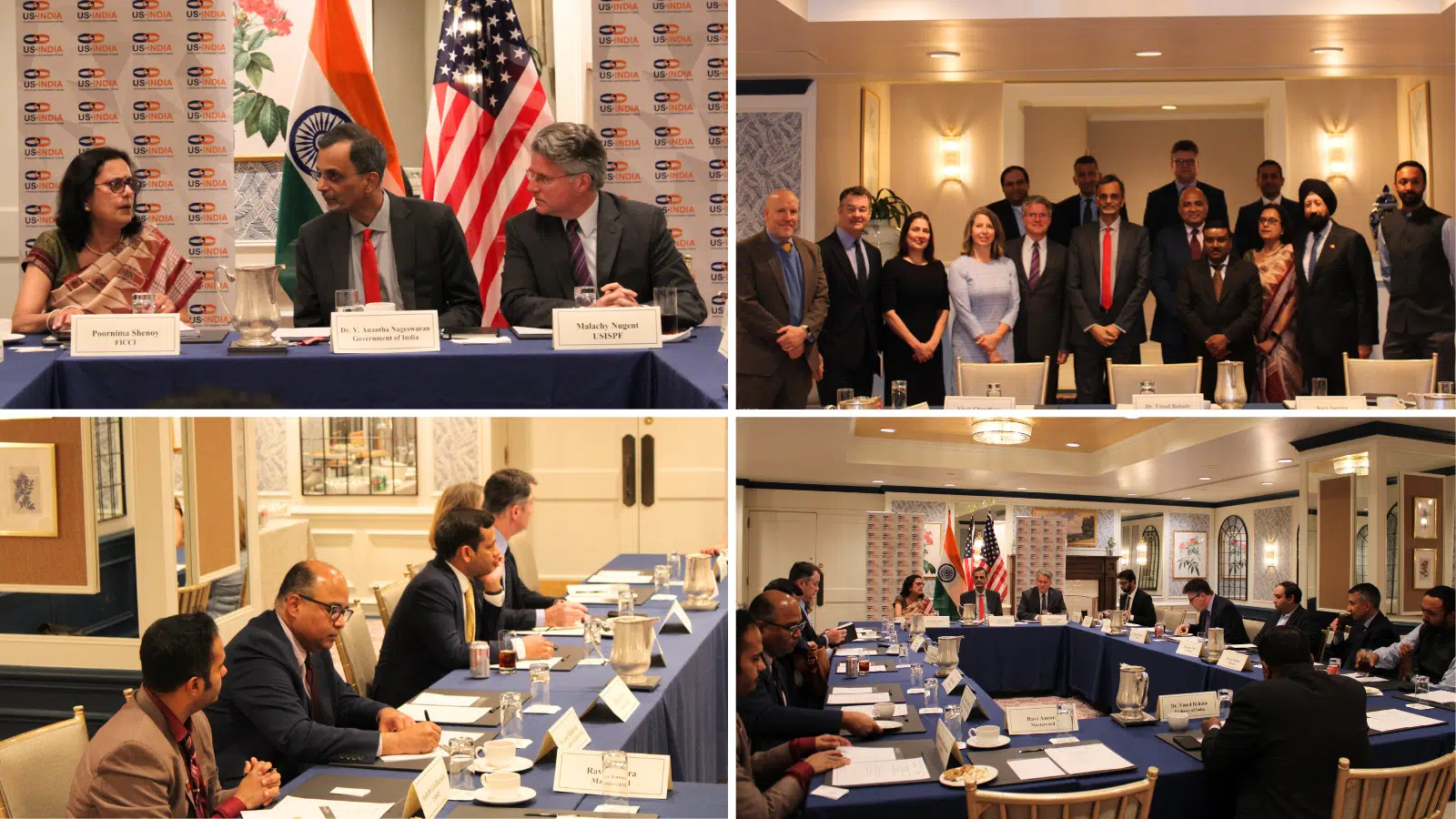USISPF hosted a roundtable with Dr. V Anantha Nageswaran, Chief Economic Advisor to the Government of India in Washington, D.C.  (April 15, 2024)