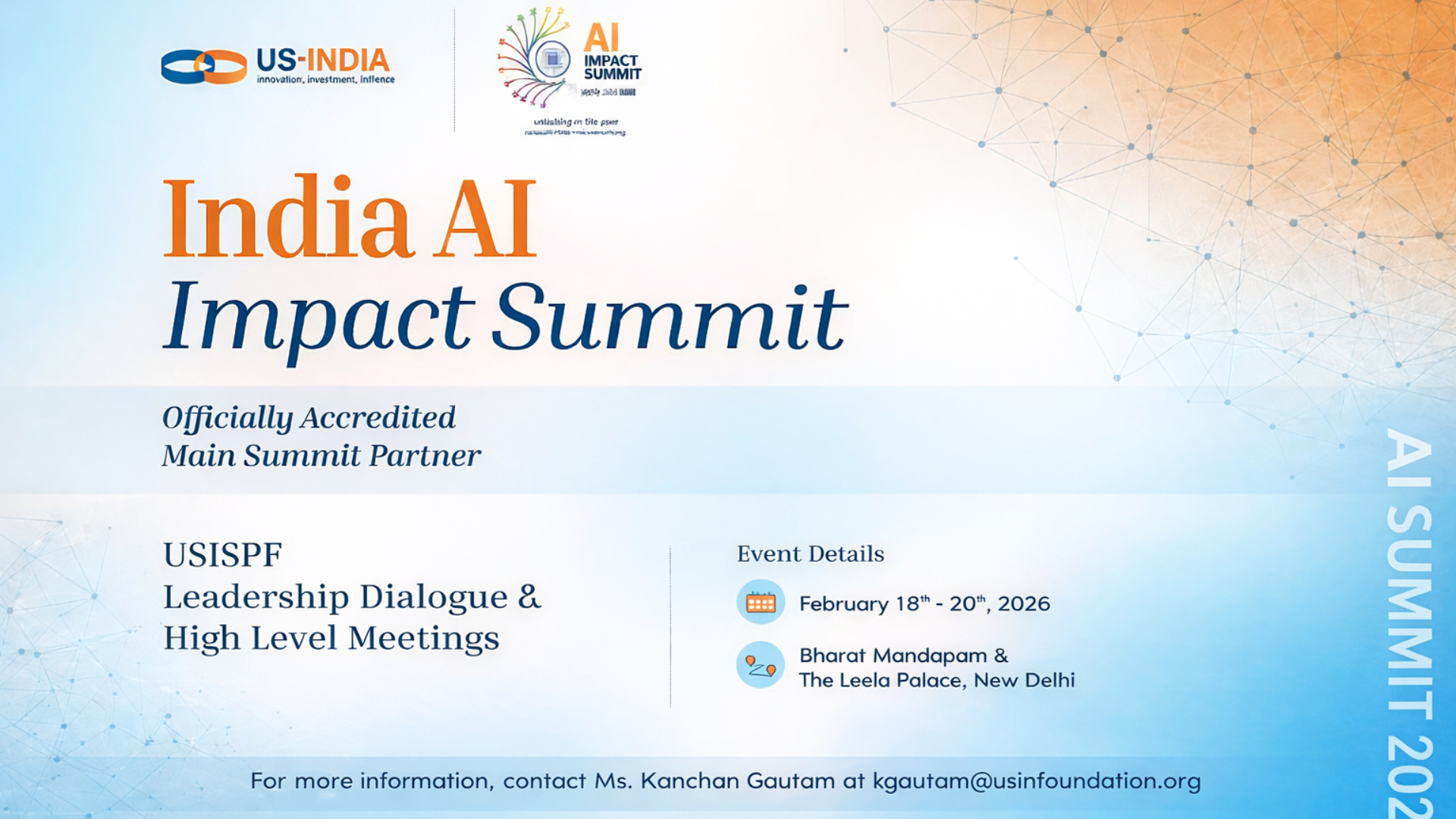 USISPF to Lead Largest U.S. Industry Delegation as Official Partner of the India AI Impact Summit 2026; Announces the Launch of AI Board Task Force